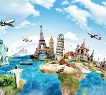 Explore the world with this colorful travel map, compass, and passport stamps. Worldwide Visa consultancy at superb travels, Moradabad from India.  Saudi Arabia, Qatar, Dubai, Gulf, Egypt, Middle East, Asia, USA, UK, and all worldwide visa consultancy.